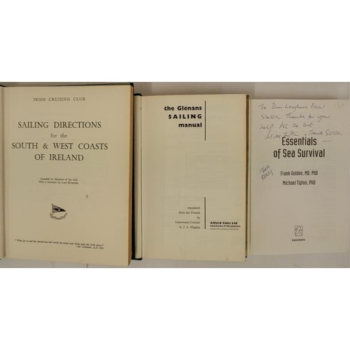 449 - The Glenans Sailing Manual Ist Edit. Hardback in Dustjacket; Sailing Directons: Ireland South and We... 