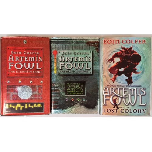 468 - Eoin Colfer, Artemis Fowl - The Eternity Code, 2003, Puffin Books, signed by author, 1st edition, 1s... 