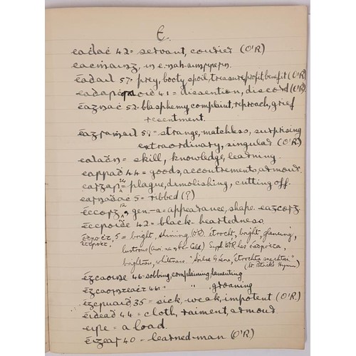 495 - [Manuscript in Gaelic] Imtheacht an Dá Naomhan agus Tóruigheacht Thiare Taoibhile. Foc... 