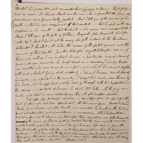 500 - Eighteenth century manuscript with reference to Amyas Griffith , excise officer, writer, and freemas... 