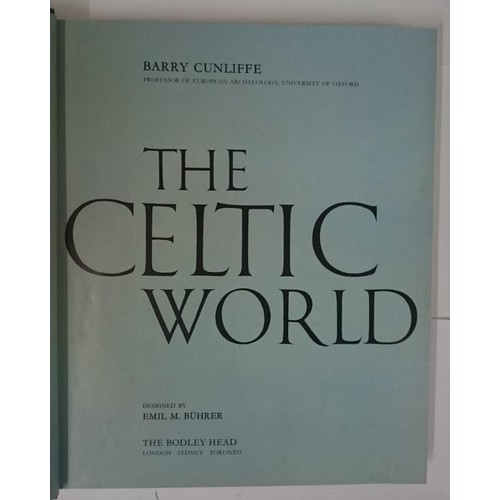 17 - Celtic Civilization, signed] Cunliffe, Barry The Celtic World, 1979, large quarto, profusely illustr... 