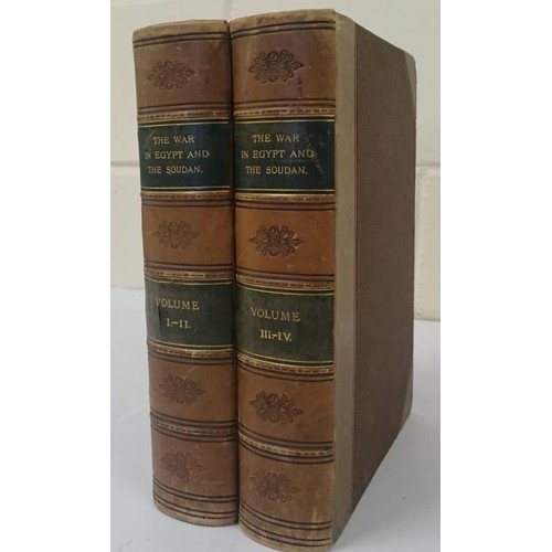 41 - Archer, Thomas The War in Egypt and the Soudan, 1887, quarto, 4 vols. bound in 2, numerous plates an... 