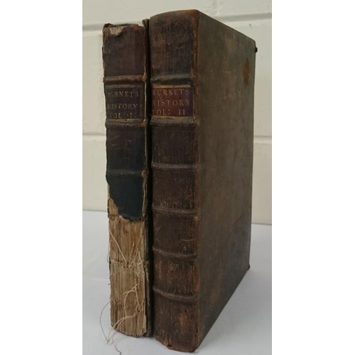 50 - Burnet, Gilbert History of His Own Time. Dublin, printed by A. Rhames: 1714. 2 vols., large quarto, ... 