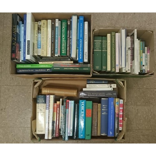 75 - 3 boxes of books. Mostly Irish interest, 2 volumes set of on irish and American Genealogy by Falley,... 