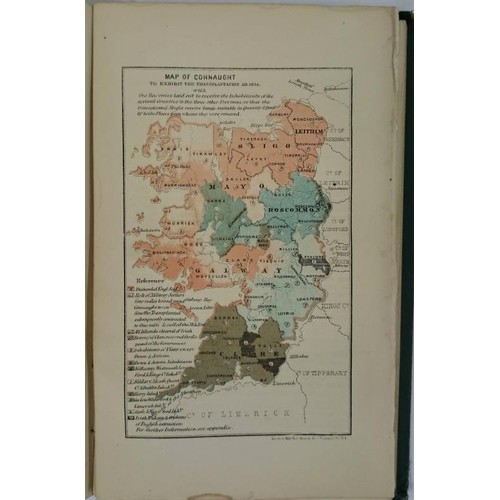 103 - Prendergast, The Cromwellian Settlement of Ireland, 1868, NY, small 8vo with three maps; 288 pps; gr... 