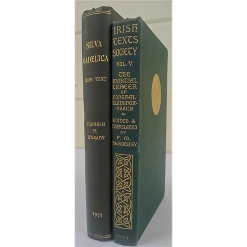 105 - Standish H.O Grady, Silva Gadelica, Collection of Tales in Irish; 8vo; fasc of 1892 ed in 1935; 416 ... 