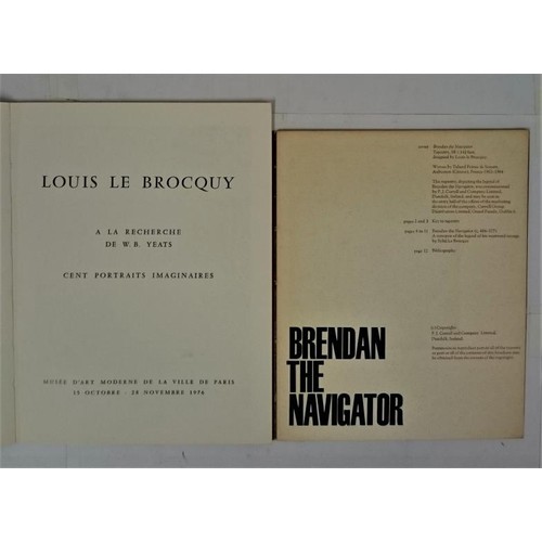 130 - Louis Le Brocquy. A La Recherche de W.B.Yeats. Exhibition catalogue re Exhibition at Musee Modern Ar... 