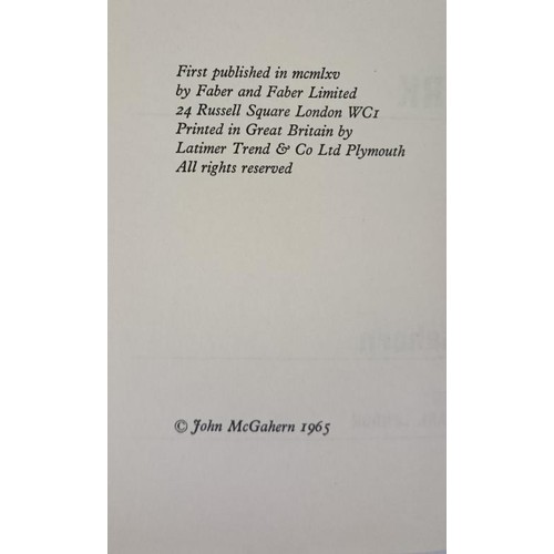 133 - John McGahern. The Dark. 1965. 1st. Pristine in glassine protected d.j. McGahern's second novel, jud... 