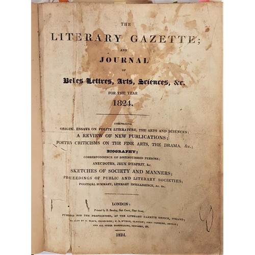 141 - The Literary Gazette and Journal of Belles Letters, Arts, Sciences etc for the Year 1824