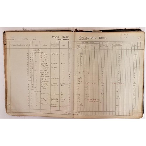 145 - County Borough Council Of Limerick Poor Rate Collecting Book for the Year 1923-1924