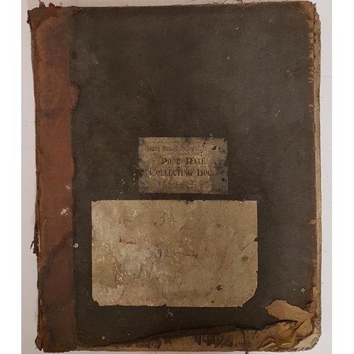 145 - County Borough Council Of Limerick Poor Rate Collecting Book for the Year 1923-1924