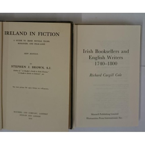 162 - Irish Book Reference] Brown, Stephen Ireland in Fiction, 1919, blue cloth, very good copy of classic... 