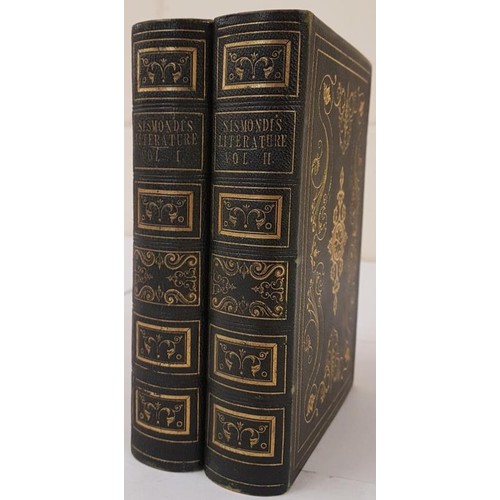 172 - FINE BINDING. Sismondi, J. C. L. Simonde de. Historical View of the Literature of the South of Europ... 