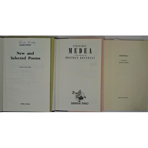 174 - Brendan Kennelly, New and Selected poems, 8vo, dj, 63 pps, Gallery Books, signed ltd edition, 1976; ... 