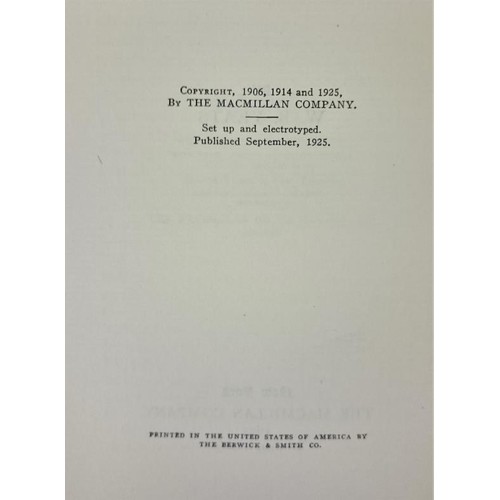 192 - W.B. Yeats. Early Poems & Stories. 1925. First U.S. edition. Fine copy in original green cloth, ... 