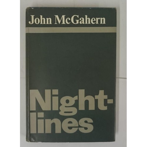 196 - John McGahern. Nightlines. 1970. 1st McGahern's third novel. Fine copy in very good jacket.