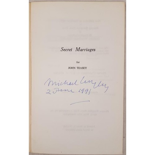 216 - Longley, Michael. Secret Marriages. Published by Phoenix Pamphlets Poets Press, Manchester, 1968. 1s... 