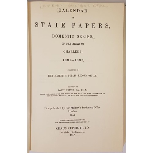 232 - Calendar of State Papers - Great Britain - 9 vols.