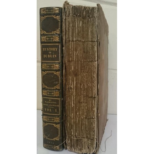 270 - Dublin] Warburton, Whitelaw & Walsh History of the City of Dublin, 1818, 2 vols. quarto, complet... 