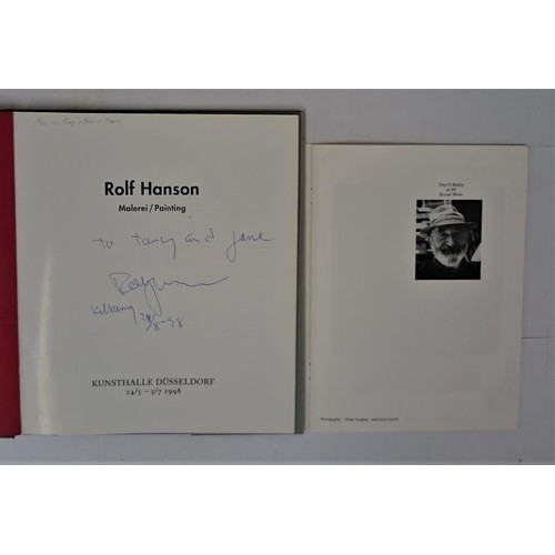 274 - Rolf Hanson. Painting. Published Dusseldorf. 1998. Quarto. Signed copy from author/artist to the Kil... 