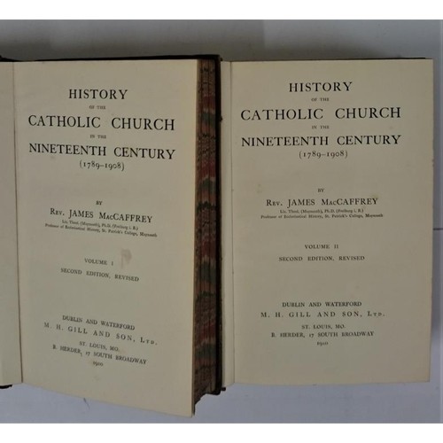 280 - Binding - Catholic Church] McCaffrey, J. History of the Catholic Church in the Nineteenth Century (1... 