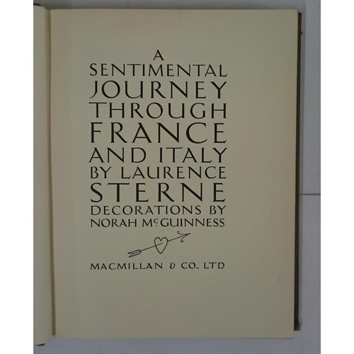 283 - Laurence Sterne (Clonmel born) A Sentimental Journey Through France & Italy. 1926. 1st Quarto Il... 