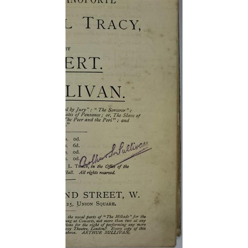 288 - Vocal Score Of The Mikado or the Town of Titipu. Arrangement for Pianoforte by George Lowell Tracy o... 