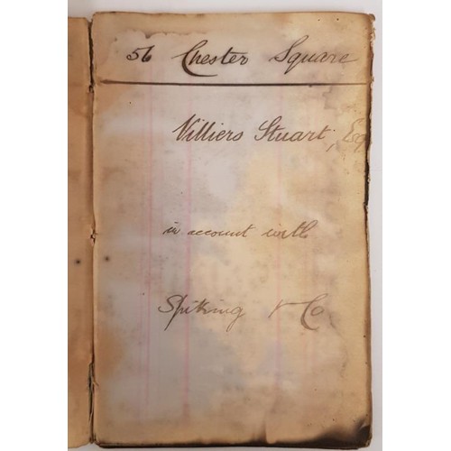 323 - Villers Stuart Grocery Account Book 1879 with Spiking and Company London