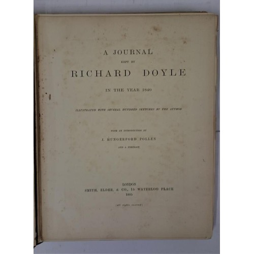 333 - A Journal kept by Richard Doyle in the Year 1840. 1855. Illustrated