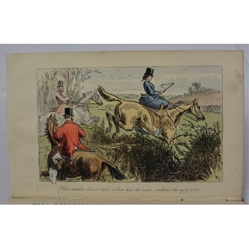 349 - Mr Facey Romford's Hounds 1863. Hand coloured hunting plates by Leech and John Ruskin. Preterita. 18... 