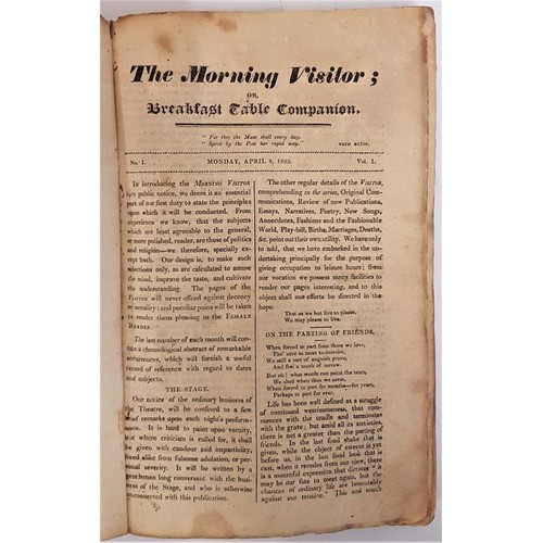 352 - Periodical; The Morning Visitor or Breakfast Table Companion; Issues from 8th April-June 15th 1822