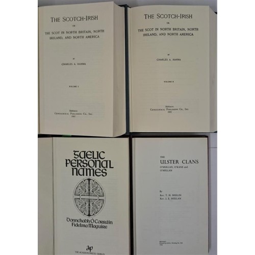 354 - The Scotch-Irish 2 Volume Set Charles A. Hanna; Gaelic Personal Names O'Corrain Donnchadh Fidelma Ma... 