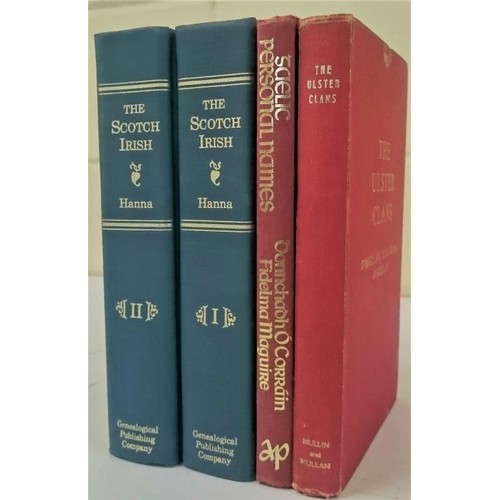 354 - The Scotch-Irish 2 Volume Set Charles A. Hanna; Gaelic Personal Names O'Corrain Donnchadh Fidelma Ma... 