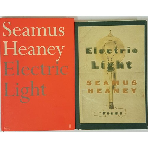 358 - Seamus Heaney Electric Light. Faber, 2001. 1st ed. Fine in cloth, dj. Electric Light. FSG, 2001. 1st... 