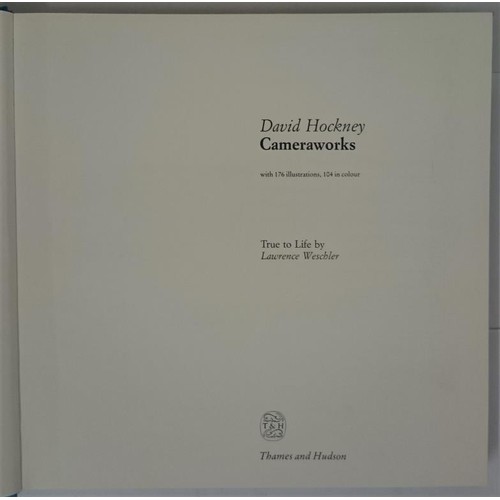 380 - Cameraworks: DAVID HOCKNEY. Weschler, Lawrence with 176 illustrations ,104 in colour