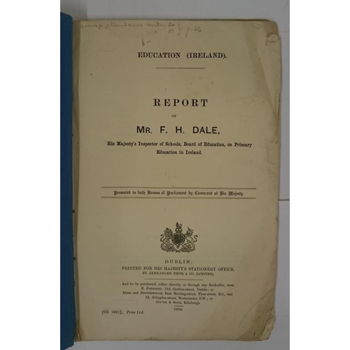 391 - Primary Education 1904]. Report of Mr. F. H. Dale, Inspector of Schools Board of Education on Primar... 