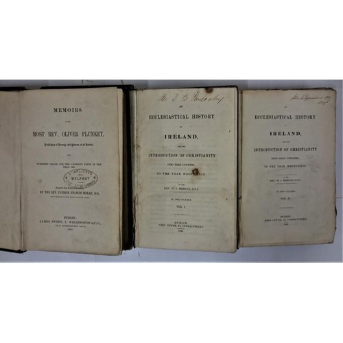 403 - Ecclesiastical History] Brennan, M. J. Ecclesiastical History of Ireland .. to 1829. Dublin, 1840, 2... 