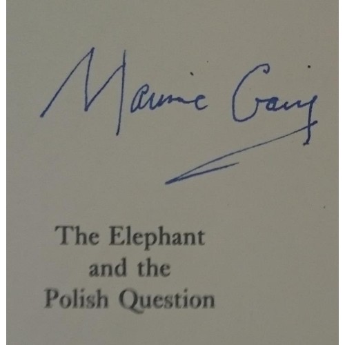 426 - Signed by Maurice Craig. The Elephant and the Polish Question. 1990 in dj. With 4 interesting postca... 