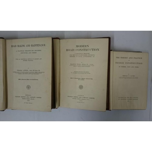 439 - Civil Engineering] Aitken, T. Road Making & Maintenance, 1900; Wood, F. Modern Road Construction... 