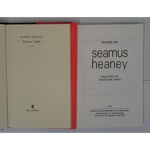 443 - Seamus Heaney. Electric Light. 2001. 1st. Dust jacket and Studies of Seamus Heaney collected by Jacq... 