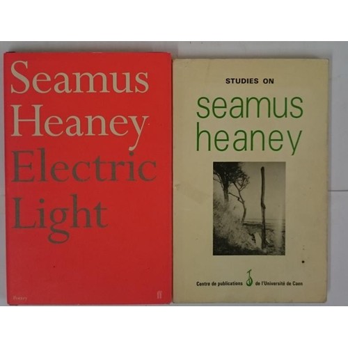 443 - Seamus Heaney. Electric Light. 2001. 1st. Dust jacket and Studies of Seamus Heaney collected by Jacq... 