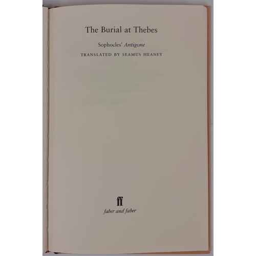 447 - Seamus Heaney; The Burial at Thebes, signed limited edition, 179/250, Faber 2004