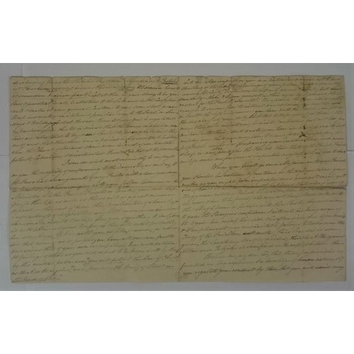 450 - Manuscript Letter dated January 1847, from Bishop M. Slattery, Thurles, Cashel Diocese to a newly or... 