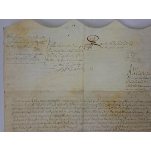 454 - Historical Document. Memorial dated 1709. Burdett Jodrell of Dublin, Samuel Hinde of Dublin and Wick... 