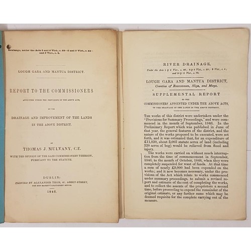 466 - Mulvany, Thomas J. Lough Gara and Mantua District. Report to the Commissioners appointed under the P... 