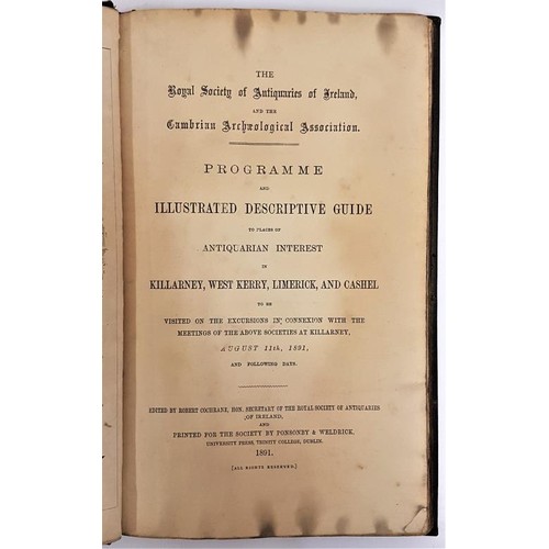 490 - Programme and Illustrated Descriptive Guide to Killarney, West Kerry, Limerick and other places of A... 