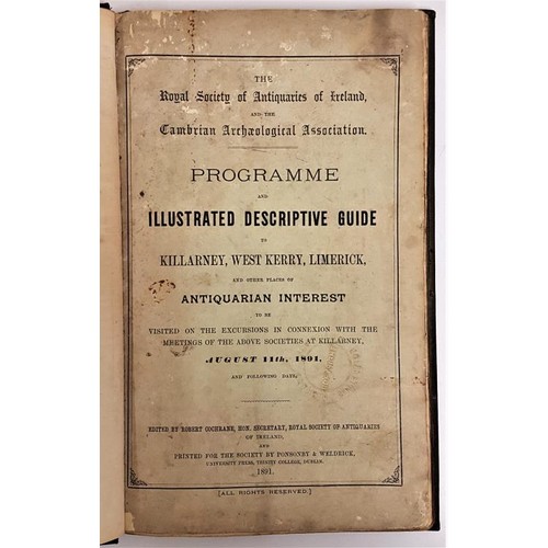 490 - Programme and Illustrated Descriptive Guide to Killarney, West Kerry, Limerick and other places of A... 