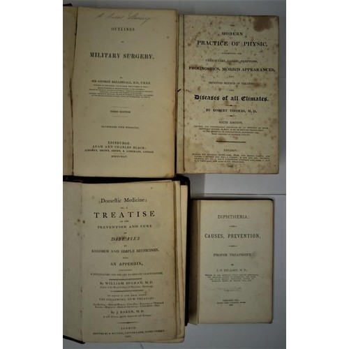 496 - Medicine] Thomas, R. Modern Practice of Physic, 1819; Buchan, W. Domestic Medicine, 1809; Ballingall... 