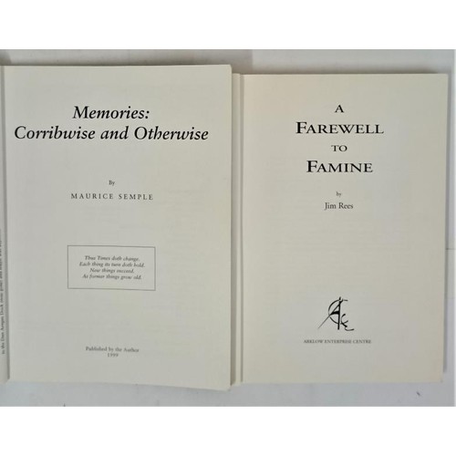 512 - A Farewell to Famine by Jim Rees and Memories, Corribwise and Otherwise by Maurice Semple (2)