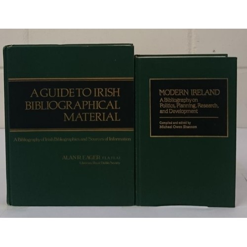 514 - Ireland: Research reference] Eager, A. Guide to Irish Bibliographical Material, 2nd. edn. revised, 1... 